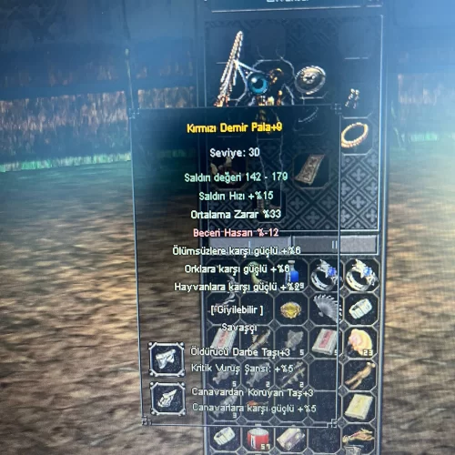  61 lvl Bedensel savaşçı Full Hazır Karekter....